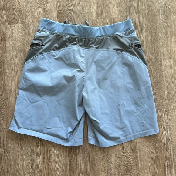 Hylete Grey & Blue Helix Athletic 9" Shorts Medium - Picture 4 of 4